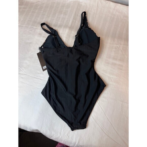 J. Hara New York  Leopard Tummy Control Mesh 1 Piece Swimsuit Size 8 RefN13 - Picture 8 of 8